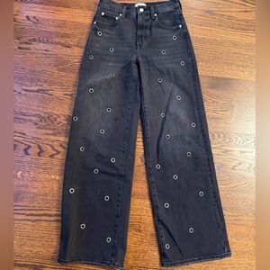 Black Women's Pistola Hendrix High Rise Wide Leg Jeans In Glamour